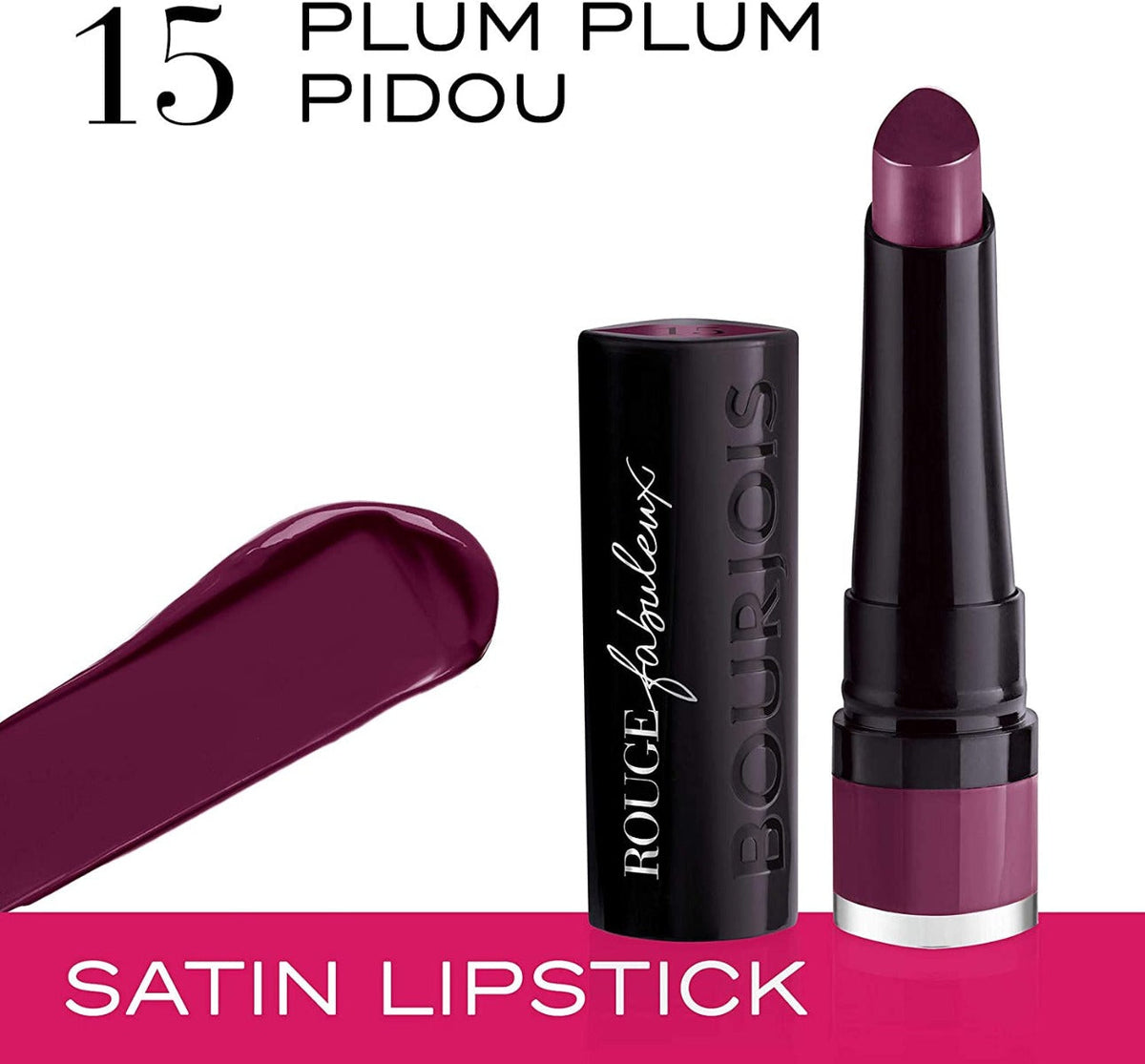 Bourjois - Rouge Fabuleux Lipstick - 15 Plum Plum Pidou — image 1 — Meeshop Pakistan