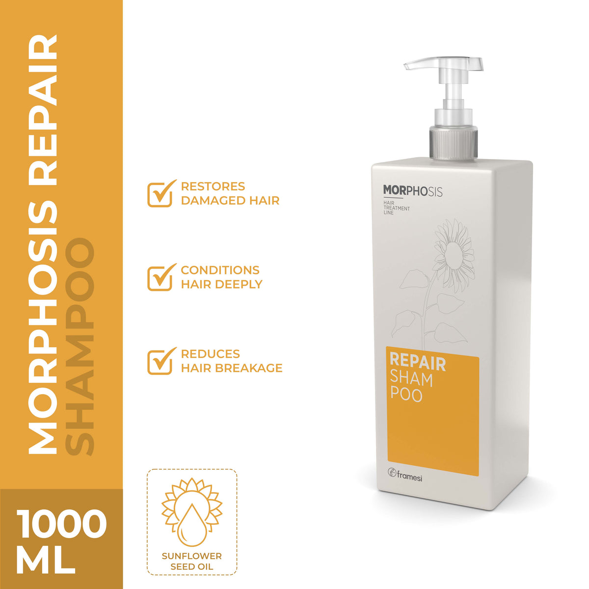 Framesi - Repair Shampoo - 1000 ml — image 1 — Meeshop Pakistan