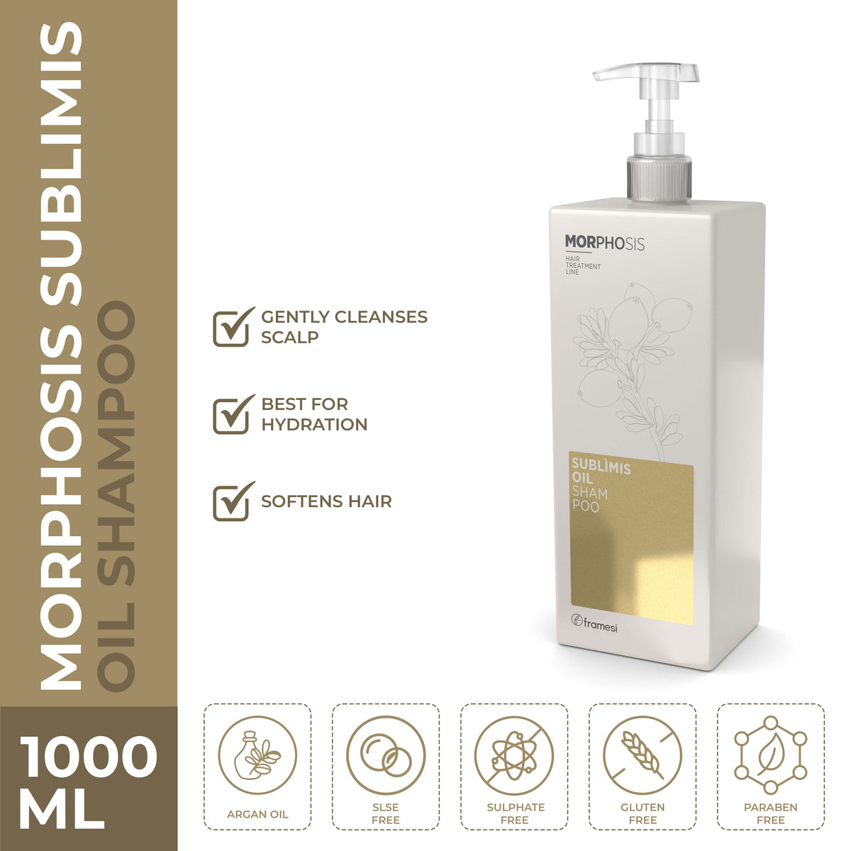 Framesi - Sublimis Oil Shampoo 1000 ml — image 1 — Meeshop Pakistan