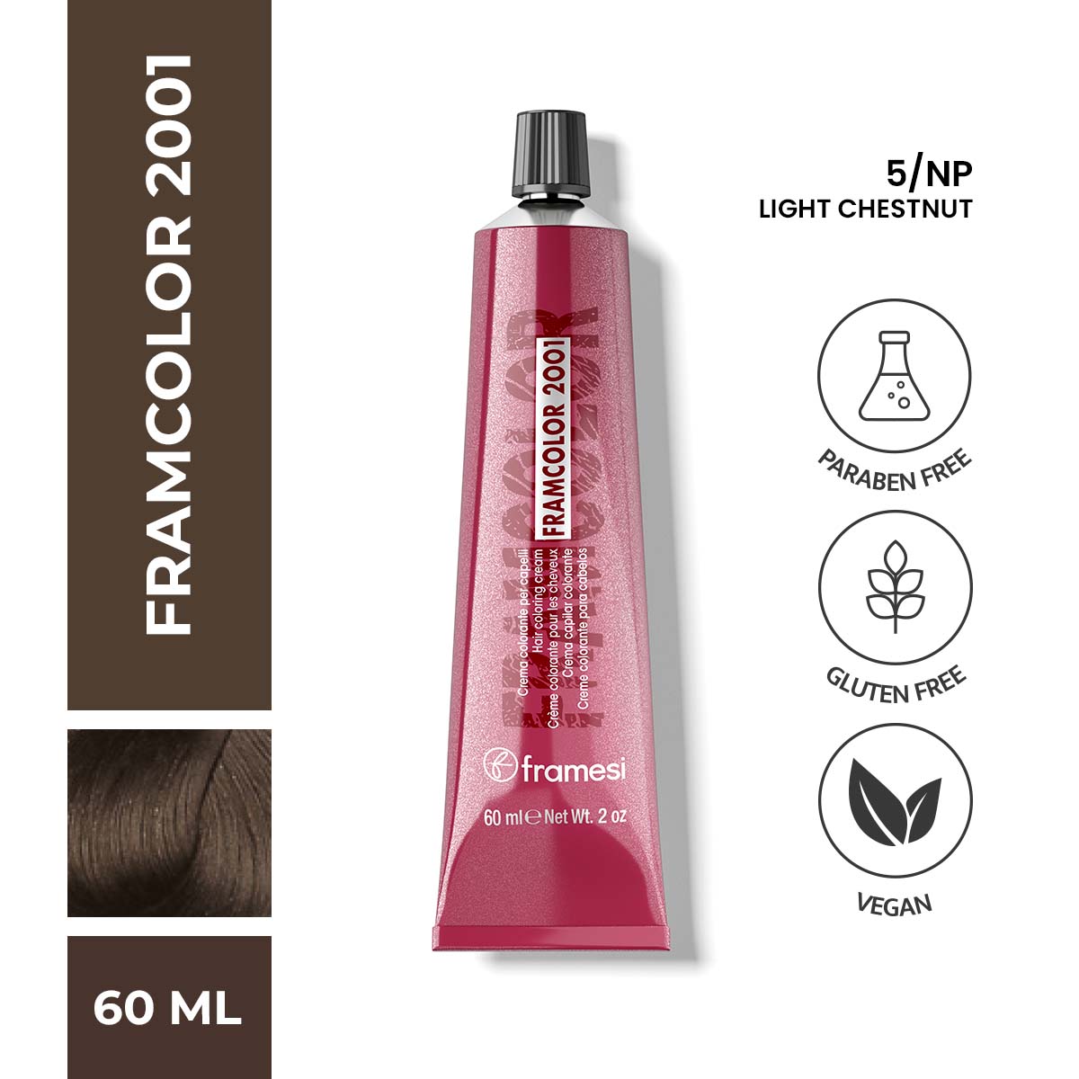 Framesi - FramColor 2001 - 5/NP Light Chestnut — image 1 — Meeshop Pakistan