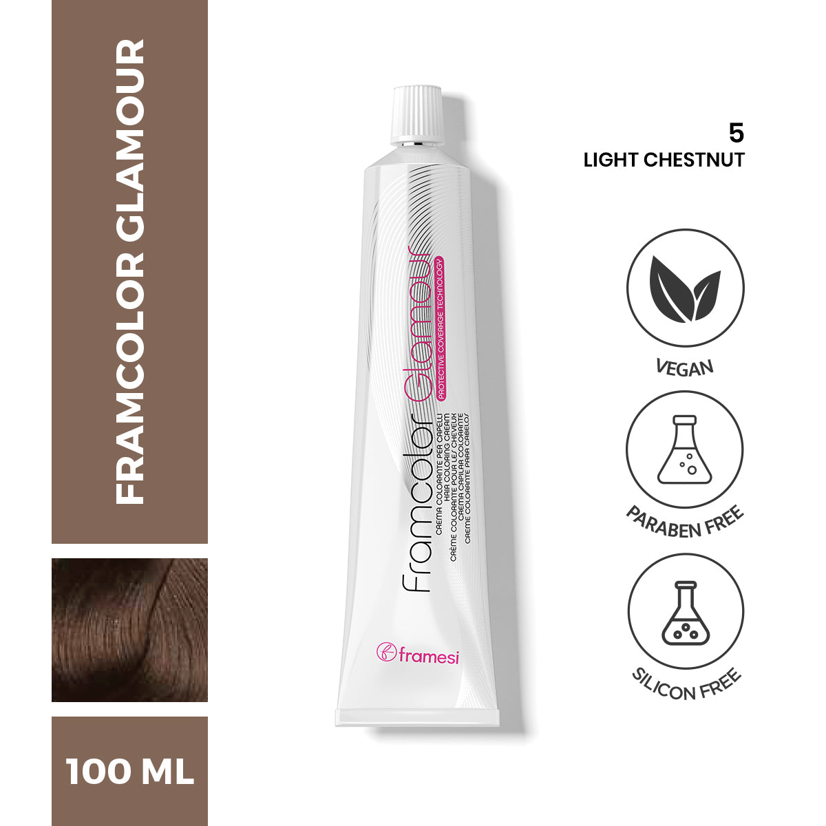 Framesi - FramColor Glamour - 5 Light Chestnut — image 1 — Meeshop Pakistan