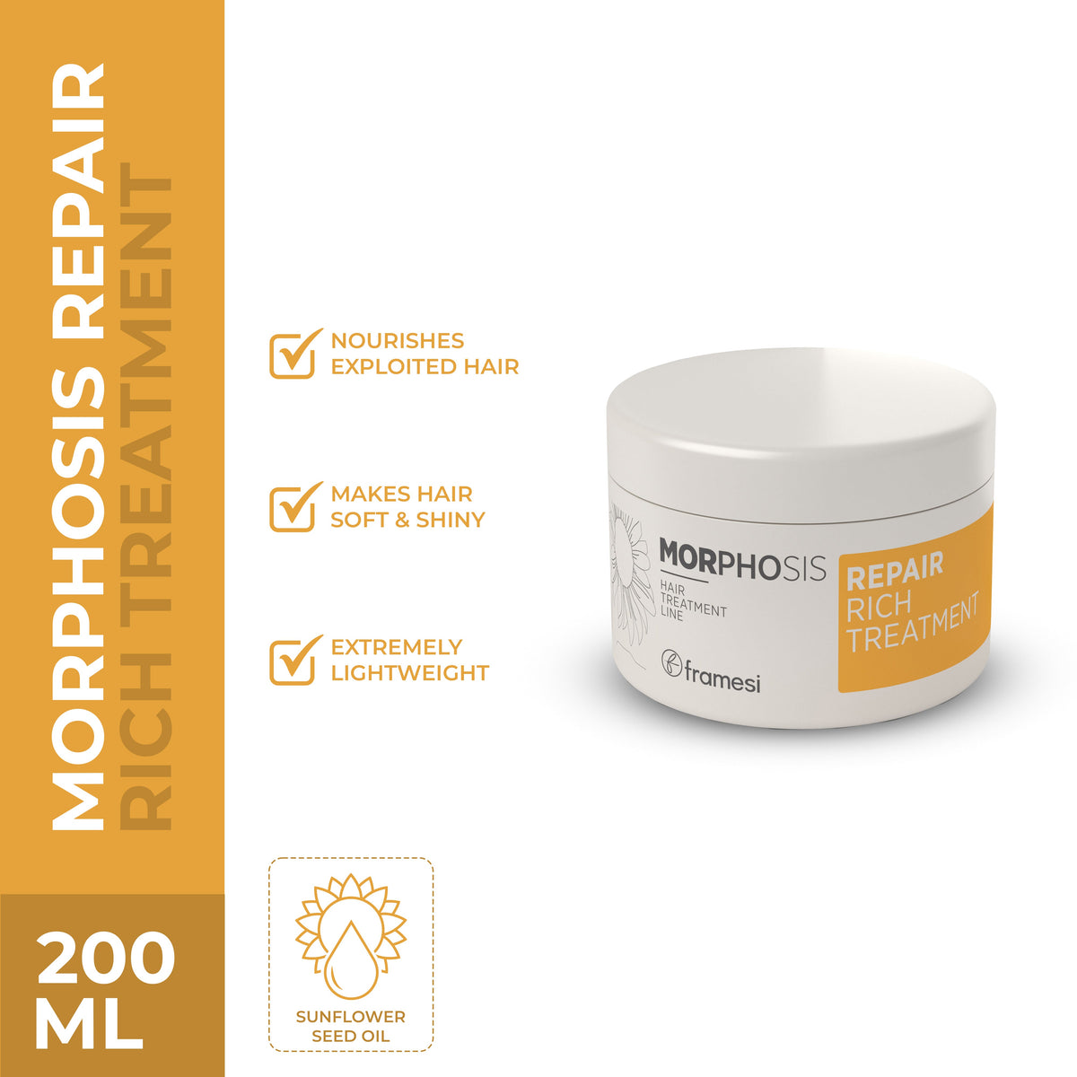 Framesi - Morphosis Repair Rich Treatment 200 ml — image 1 — Meeshop Pakistan