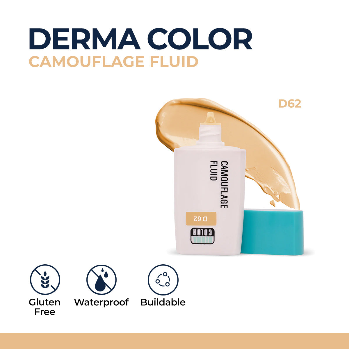 Kryolan - Derma Color Camouflage Fluid — image 2 — Meeshop Pakistan
