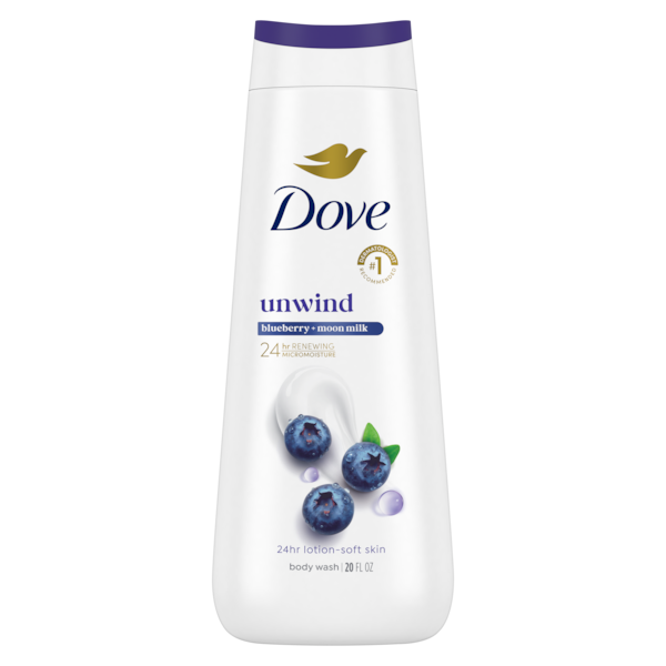Dove - Unwinding Blueberry & Moon Milk Body Wash - 20 Fl Oz (591ml) — image 1 — Meeshop Pakistan