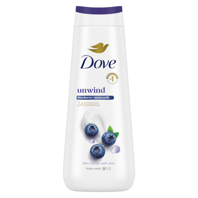 Dove - Unwinding Blueberry & Moon Milk Body Wash - 20 Fl Oz (591ml)