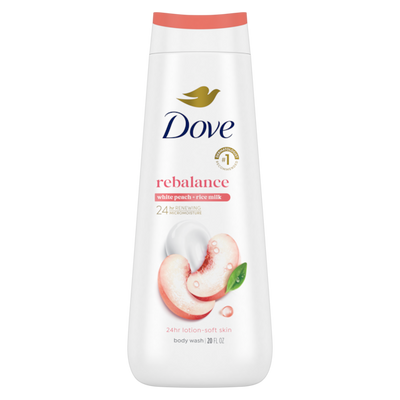 Dove - Rebalancing White Peach & Rice Milk Lotion - 20 Fl Oz (591ml)