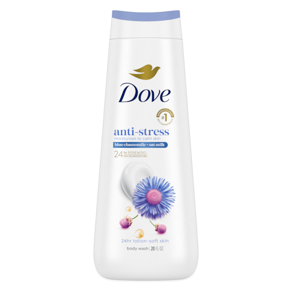 Dove - Anti Stress Blue Chamomile & Oat Milk Body Wash - 20 Fl Oz (591ml) — image 1 — Meeshop Pakistan