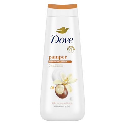Dove - Pampering Shea Butter & Vanilla Body Wash - 20 Fl Oz (591ml)