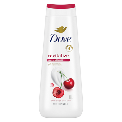Dove - Revitalizante Cherry & Chia Milk Body Wash - 20 Fl Oz (591ml)