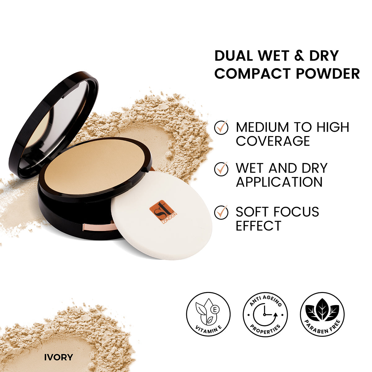 ST London - Dual Wet & Dry Compact Powder — image 1 — Meeshop Pakistan