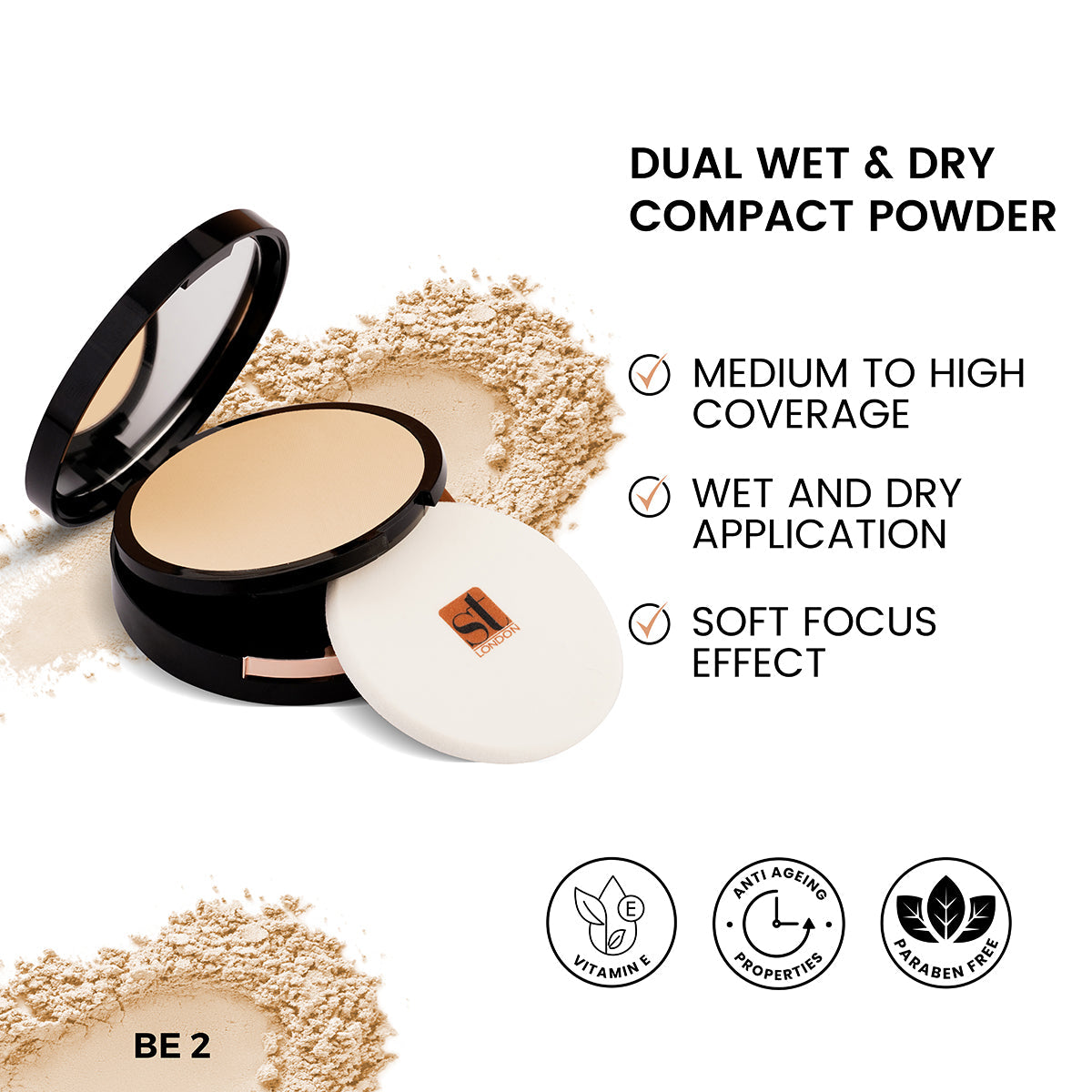 ST London - Dual Wet & Dry Compact Powder — image 4 — Meeshop Pakistan
