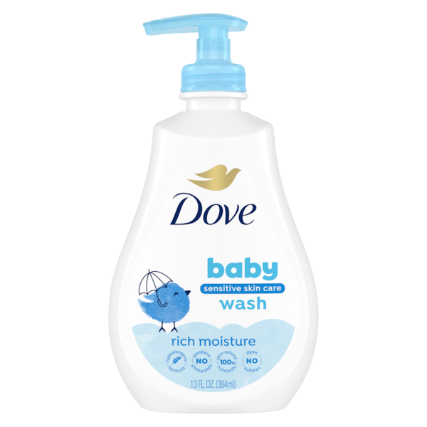 Baby Dove  Rich Moisture Hypoallergenic Wash - 13 Fl Oz (384ml) — image 1 — Meeshop Pakistan