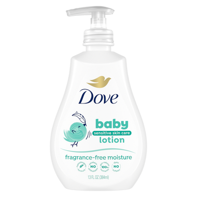 Baby Dove - Fragrance Free Moisture Hypoallergenic Lotion - 13 Fl Oz (384ml)