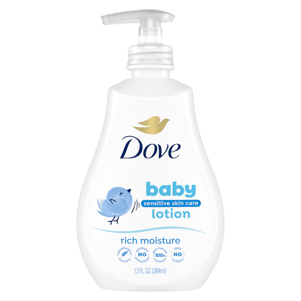 Baby Dove  Rich Moisture Hypoallergenic Lotion - 13 Fl Oz (384ml) — image 1 — Meeshop Pakistan