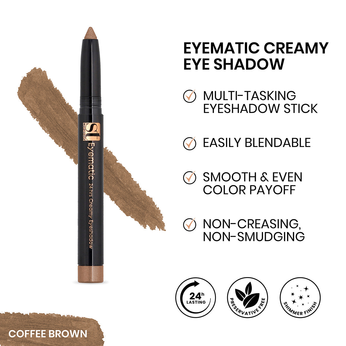 ST London - Eyematic Creamy Eye Shadow — image 3 — Meeshop Pakistan