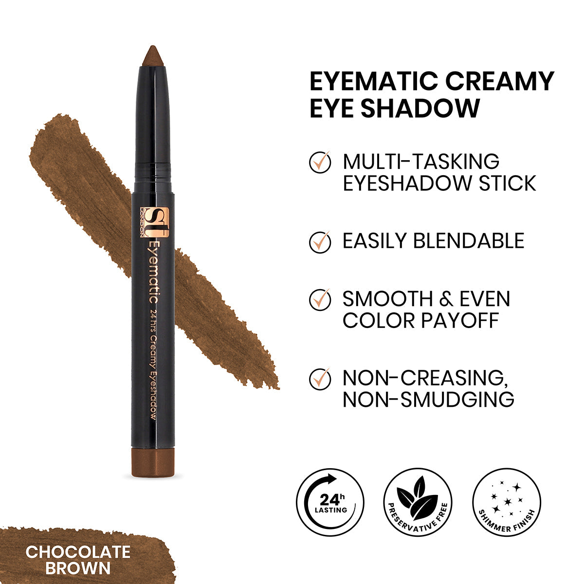 ST London - Eyematic Creamy Eye Shadow — image 5 — Meeshop Pakistan