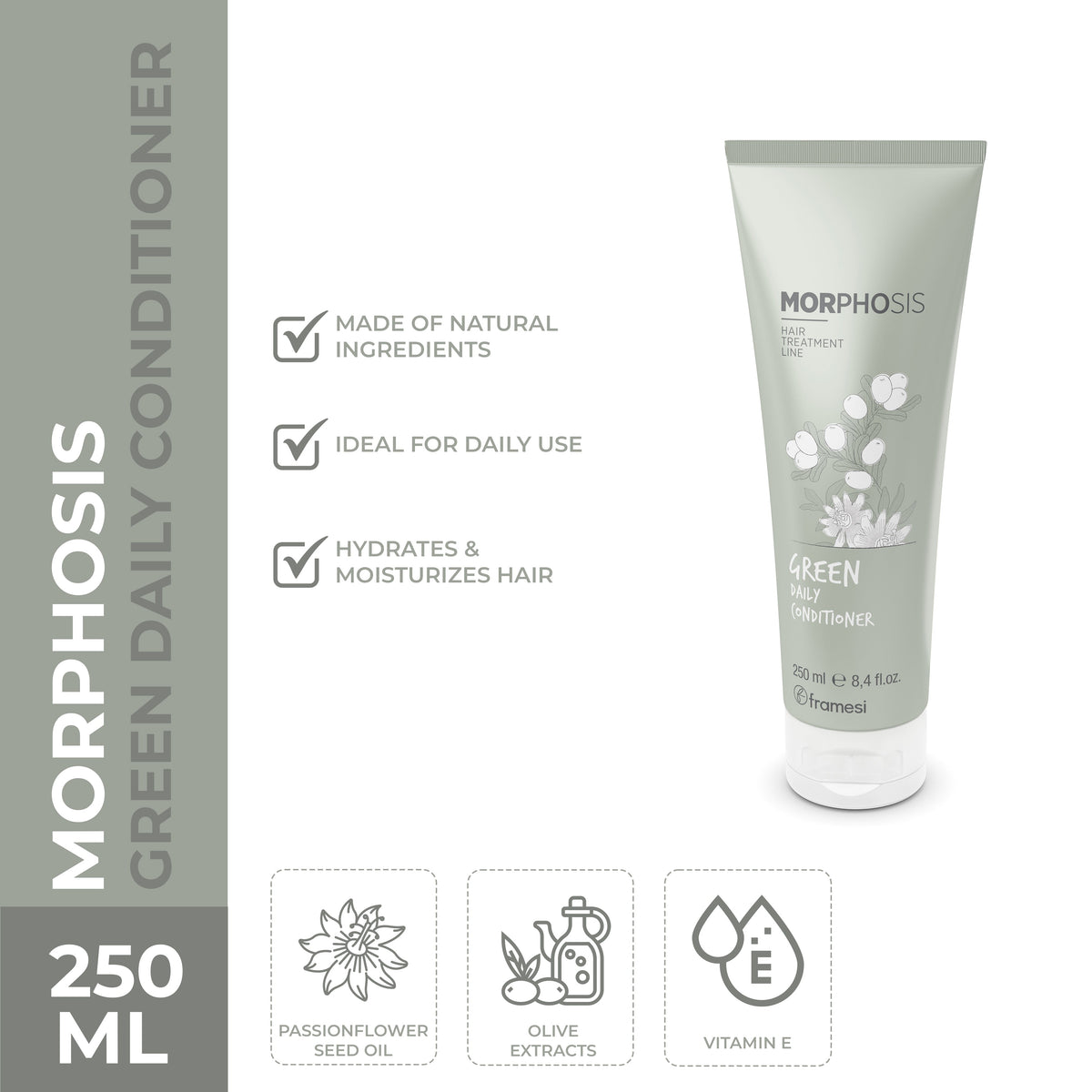 Framesi - Morphosis Green Daily Conditioner 250 ml — image 1 — Meeshop Pakistan