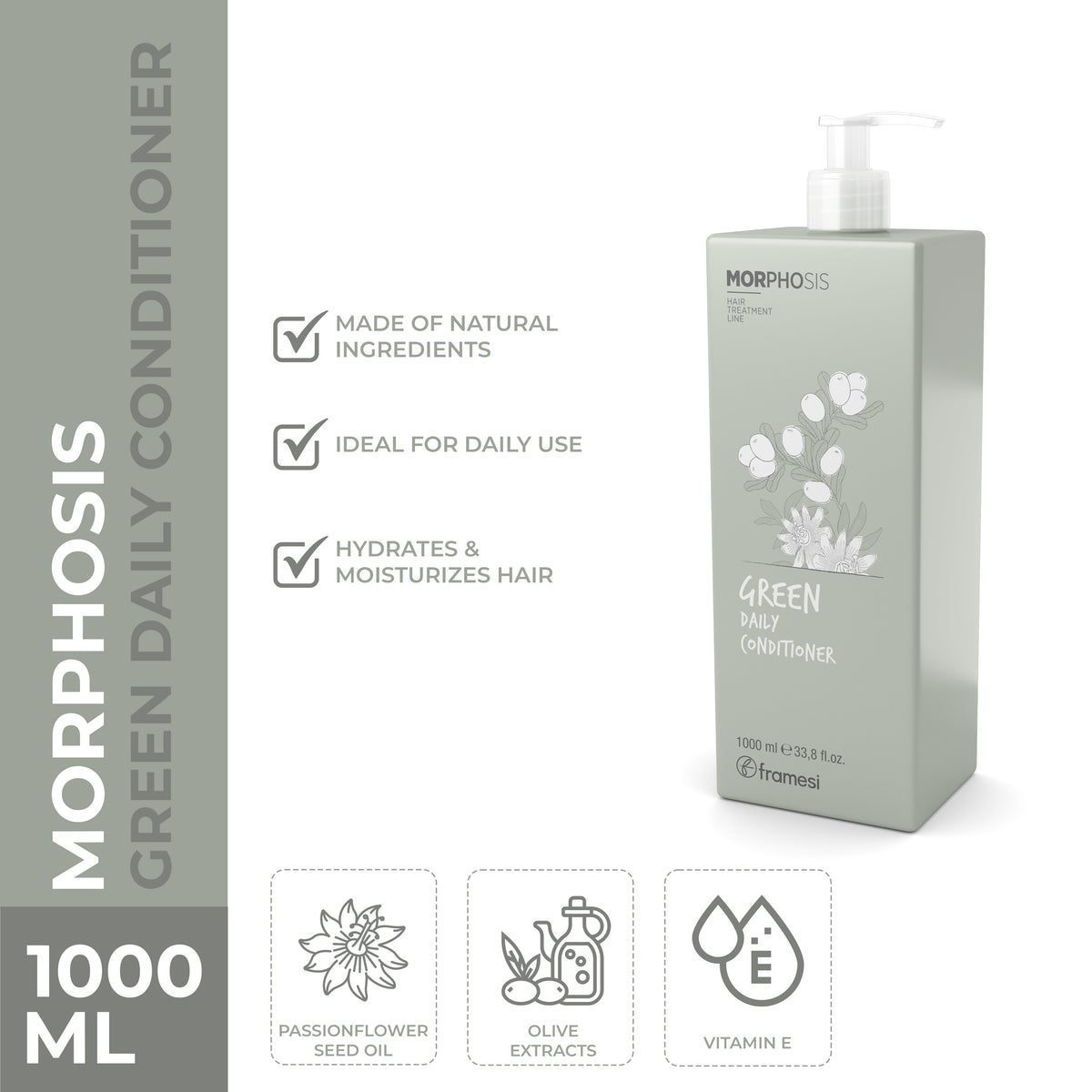 Framesi - Green Daily Conditioner - 1000 ml — image 1 — Meeshop Pakistan