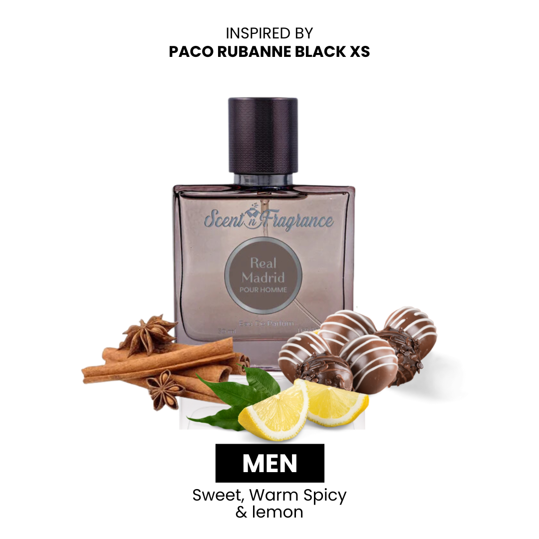 Real Madrid Inspired By Paco Rubanne  Black XS - Men - 50ml — image 1 — Meeshop Pakistan