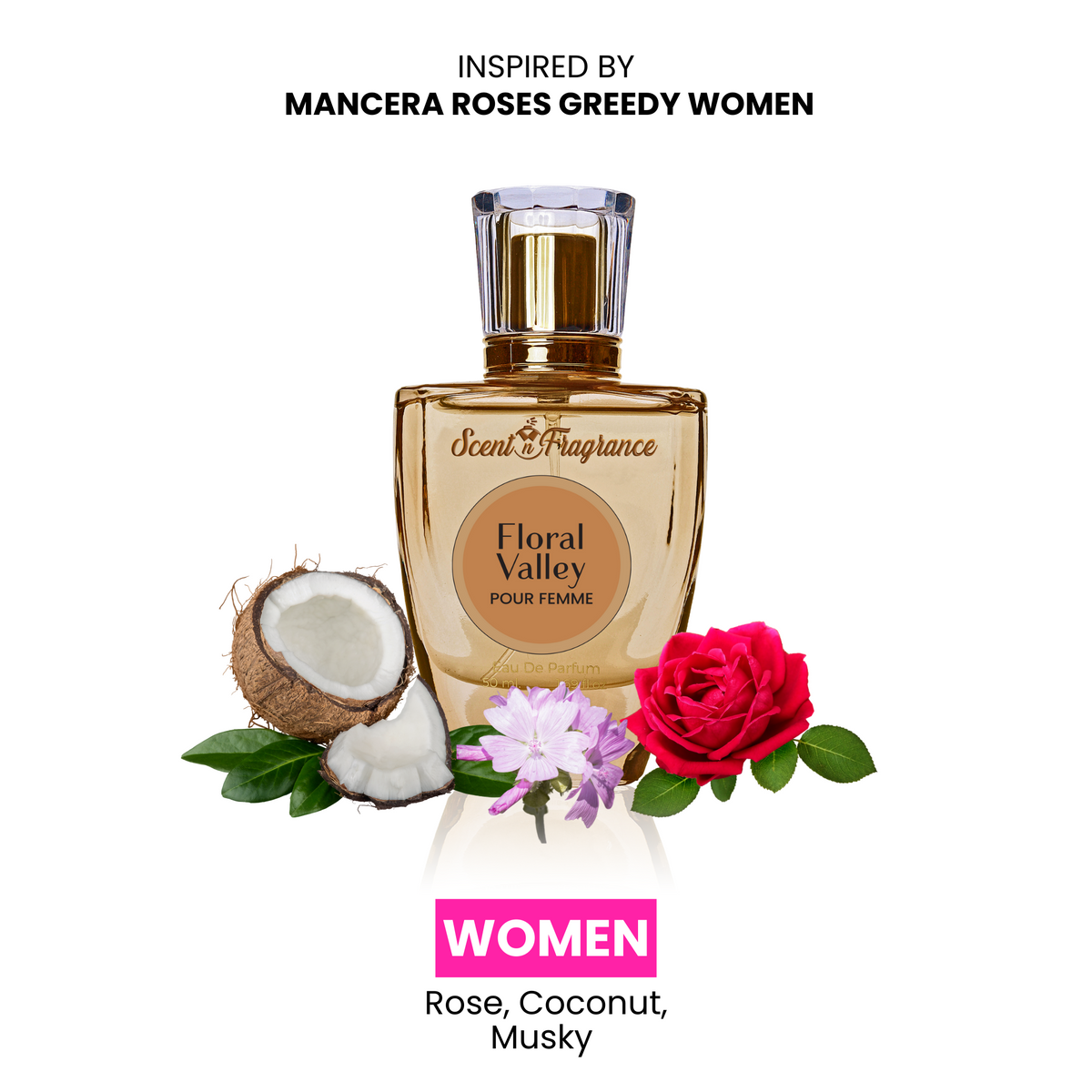 Floral Valley Inspired By Mancera Roses Greedy Women - Women - 50ml — image 1 — Meeshop Pakistan