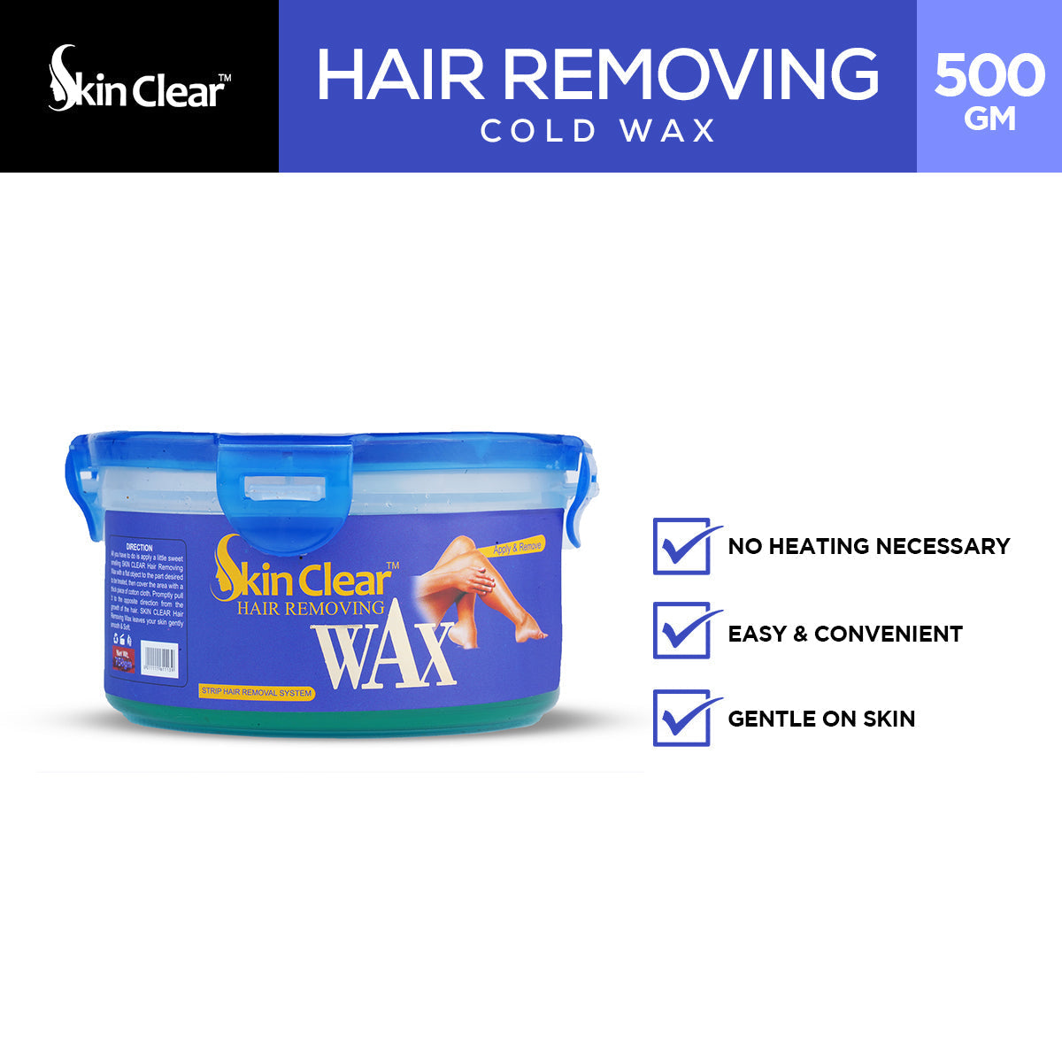 Skin Clear - Hair Removing Cold Wax - 500gm — image 1 — Meeshop Pakistan
