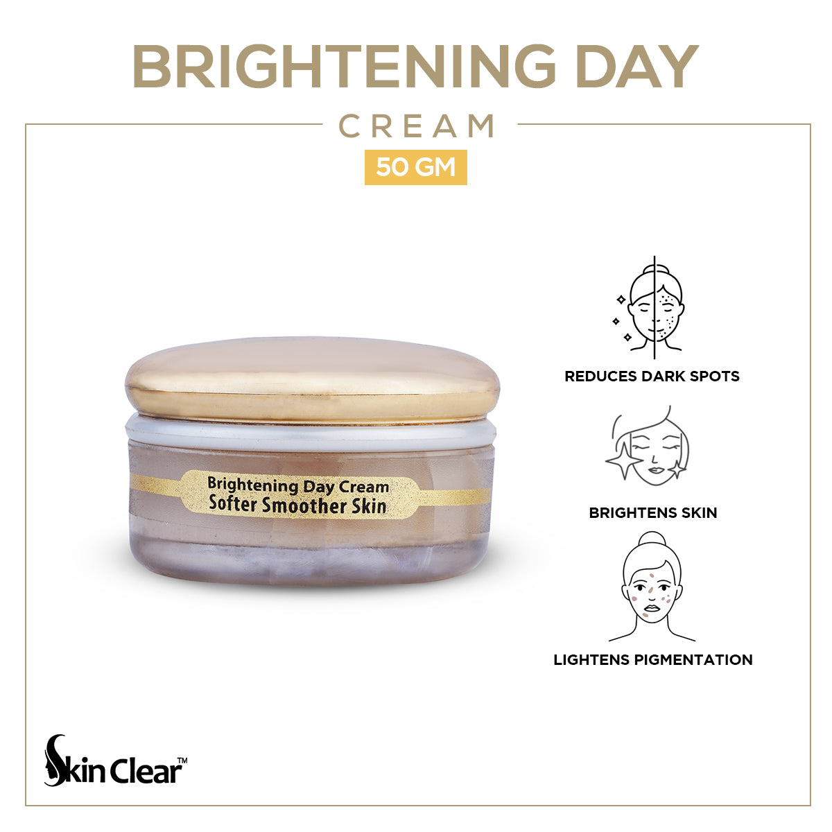 Skin Clear - Brightening Day Cream - 50gm — image 1 — Meeshop Pakistan