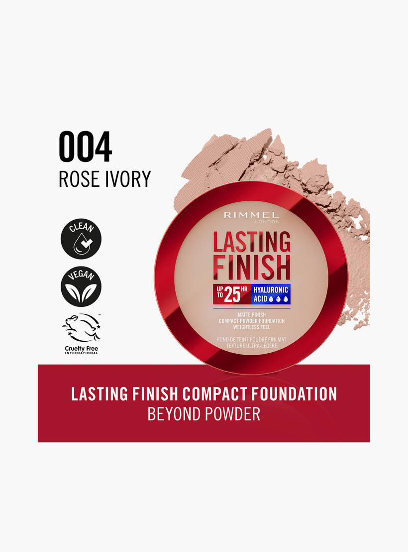 Rimmel London - Lasting Finish Compact Powder Foundation - 004 Rose Ivory — image 1 — Meeshop Pakistan