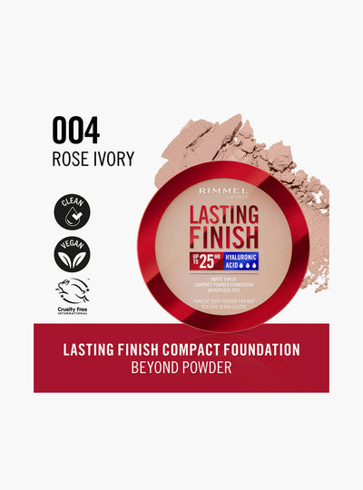 Rimmel London - Lasting Finish Compact Powder Foundation - 004 Rose Ivory