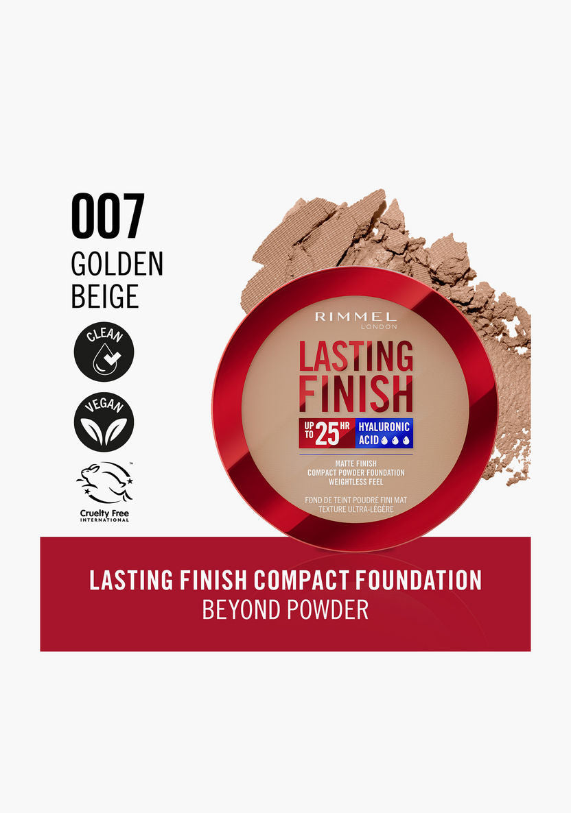 Rimmel London - Lasting Finish Compact Powder Foundation - 007 Golden Beige — image 1 — Meeshop Pakistan