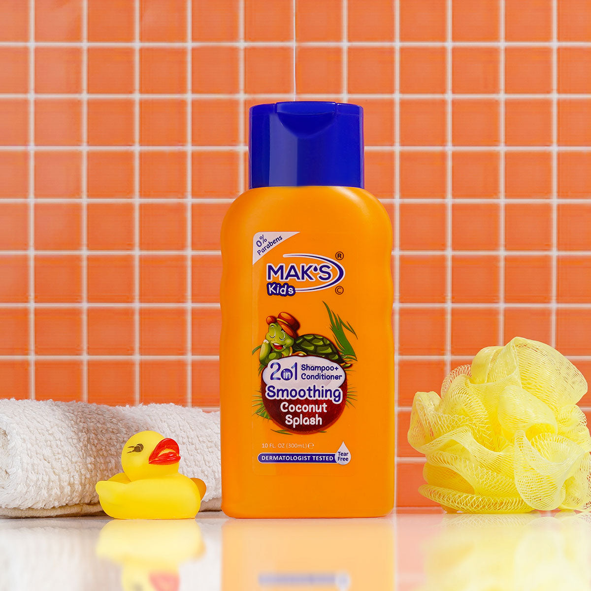 Mak's - Kids 2in1 Coconut Splash Shampoo + Conditioner - 300ml — image 1 — Meeshop Pakistan