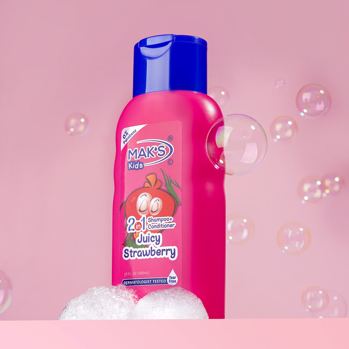 Mak's - Kids 2in1 Strawberry Shampoo + Conditioner - 300ml — image 1 — Meeshop Pakistan