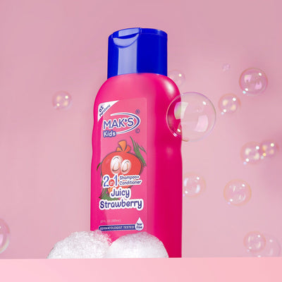 Mak's - Kids 2in1 Strawberry Shampoo + Conditioner - 300ml