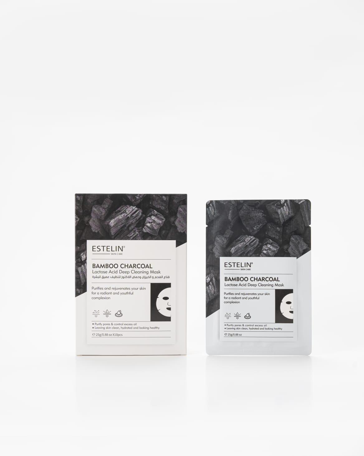 Estelin - Bamboo Charcoal & Lactose Acid Deep Cleaning Mask — image 1 — Meeshop Pakistan
