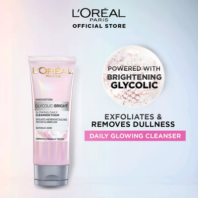 LOreal Paris - Glycolic Bright Glowing Daily Cleanser Foam - 100ml