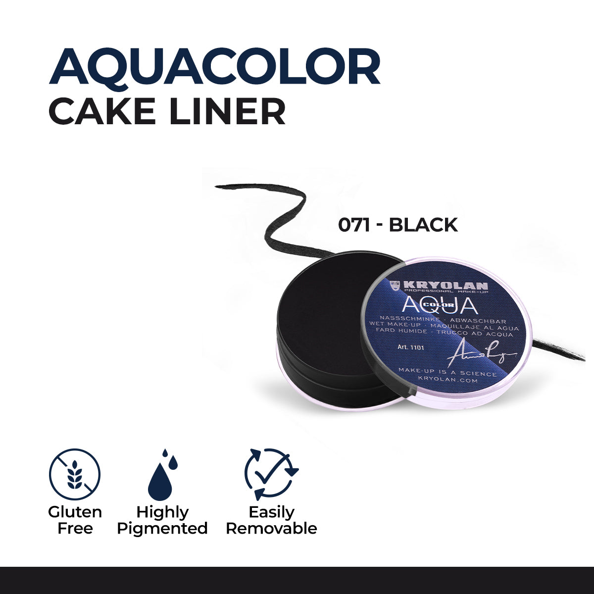Kryolan - Aquacolor Cake Liner — image 1 — Meeshop Pakistan