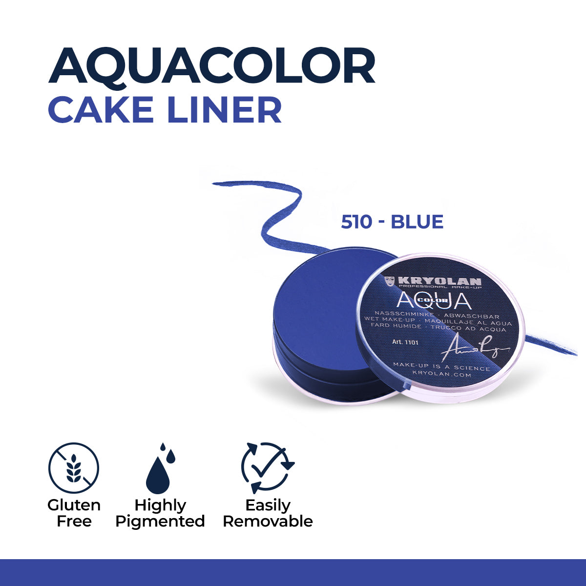 Kryolan - Aquacolor Cake Liner — image 6 — Meeshop Pakistan