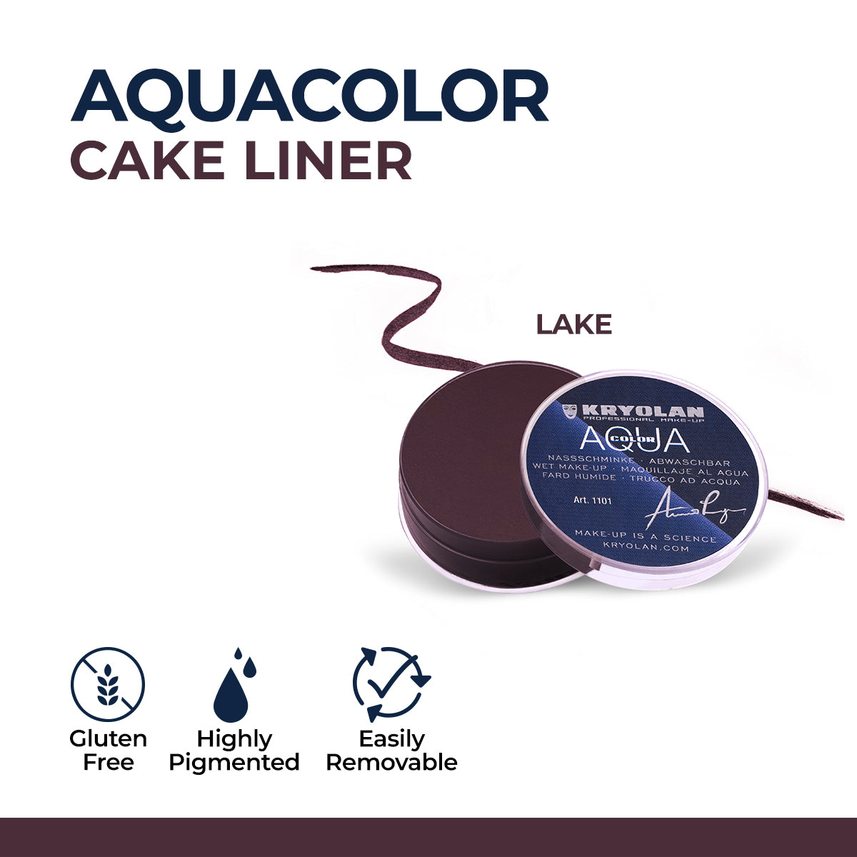 Kryolan - Aquacolor Cake Liner — image 3 — Meeshop Pakistan