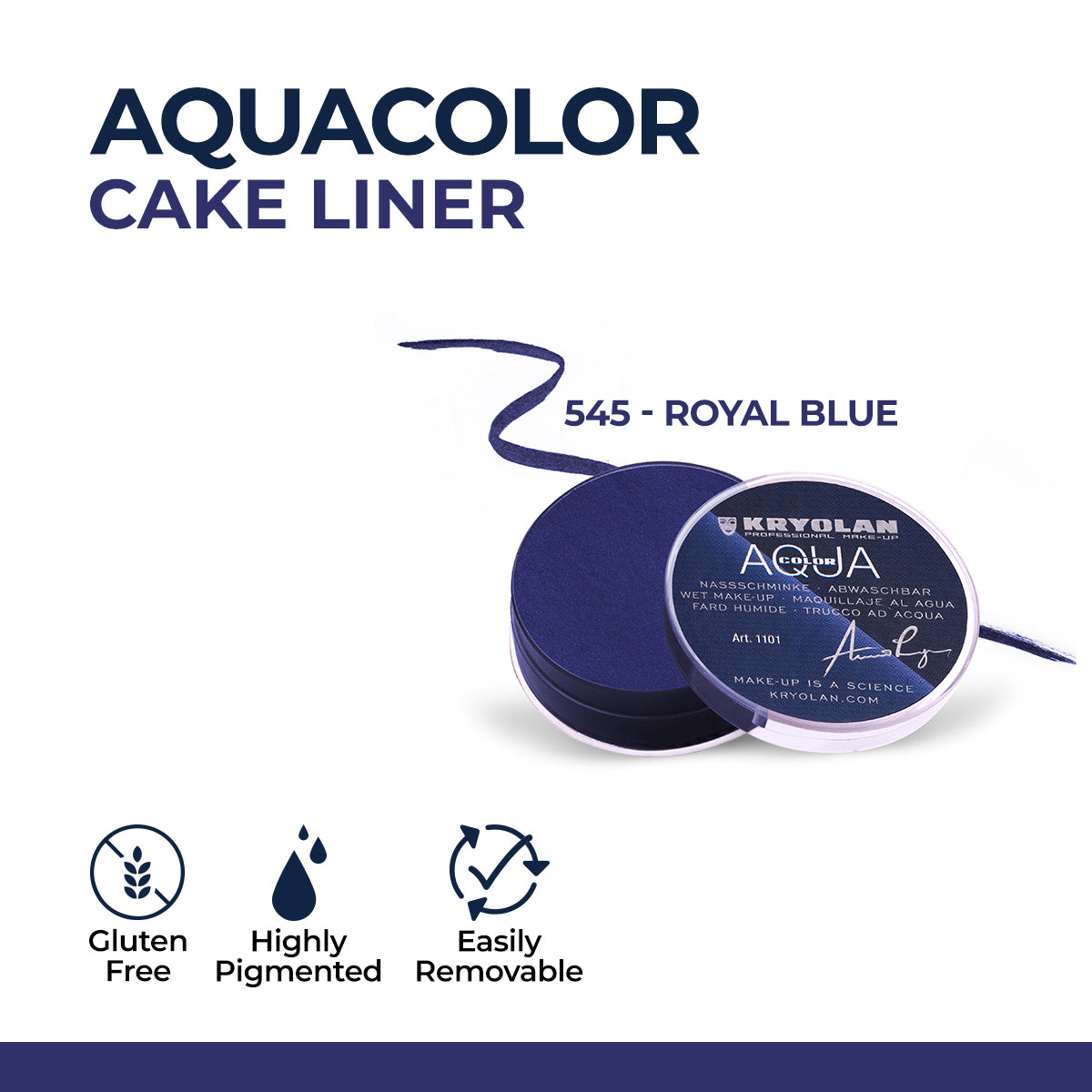 Kryolan - Aquacolor Cake Liner — image 10 — Meeshop Pakistan