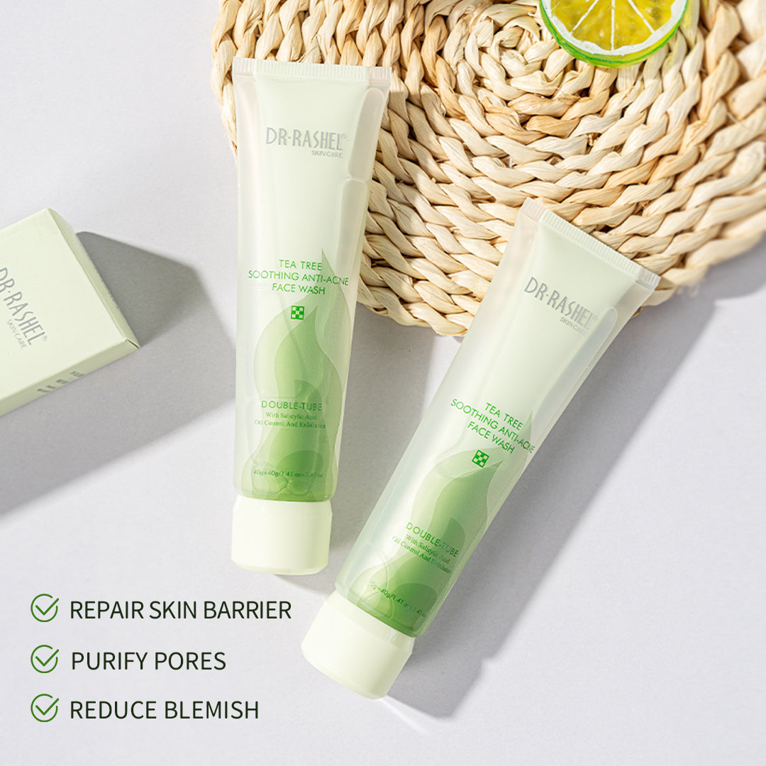 Dr Rashel - Tea Tree Double-Tube Face Wash — image 1 — Meeshop Pakistan