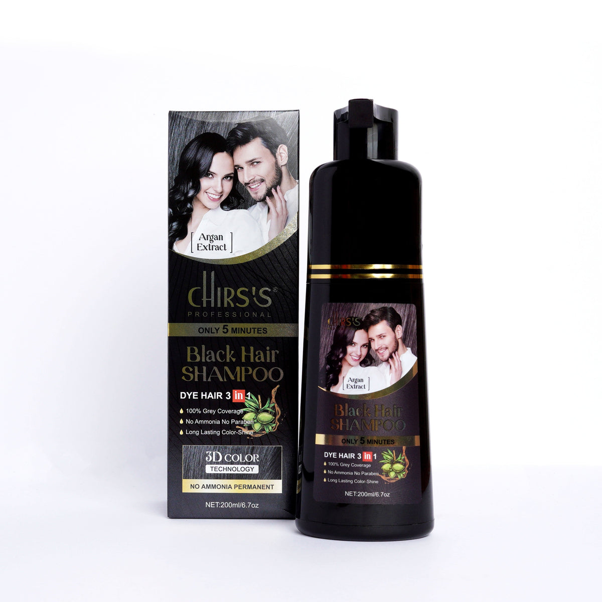 Chirs's - Black Hair Shampoo - 200ml — image 1 — Meeshop Pakistan