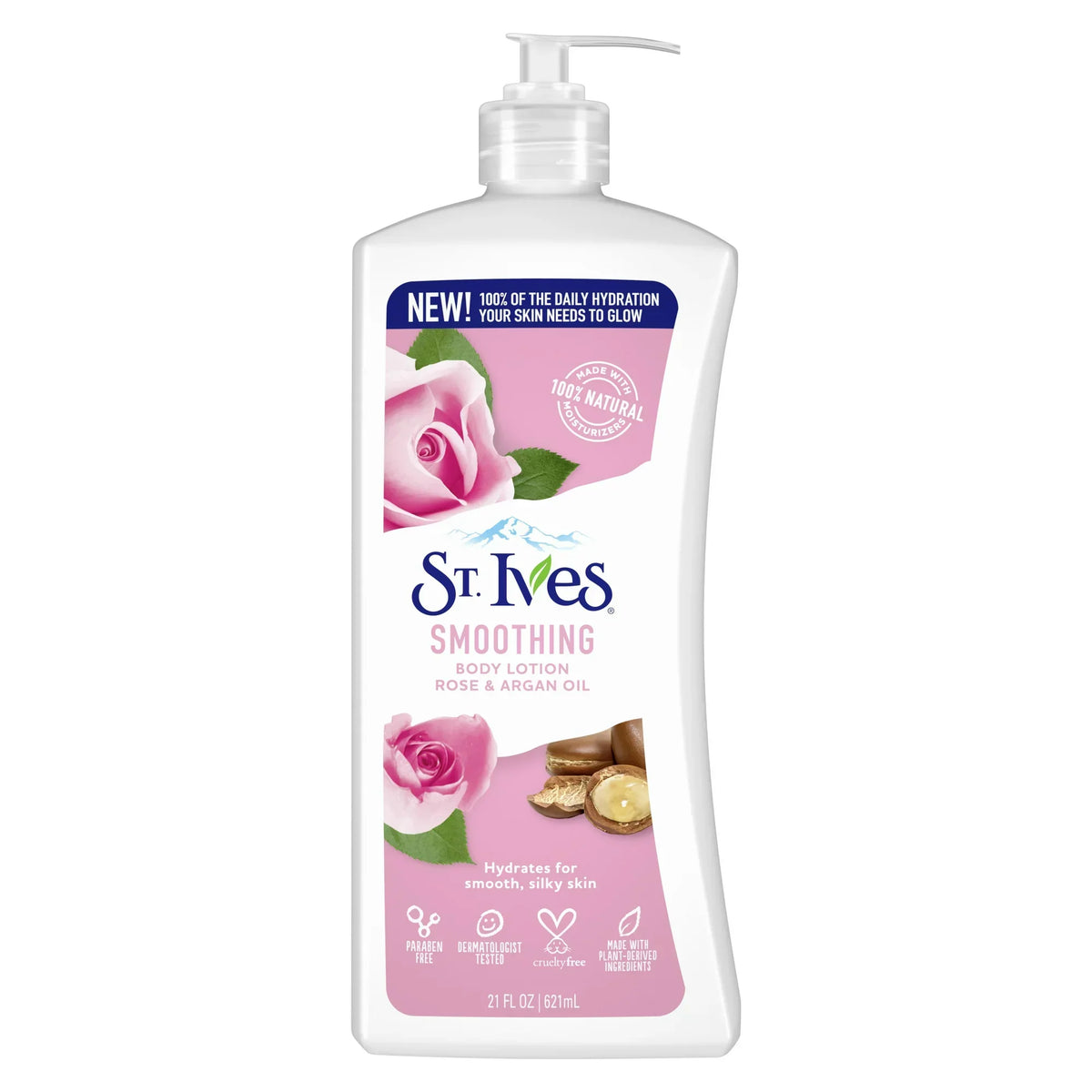 St.Ives - Smoothing Rose & Argan Oil Body Lotion - 621ml — image 1 — Meeshop Pakistan