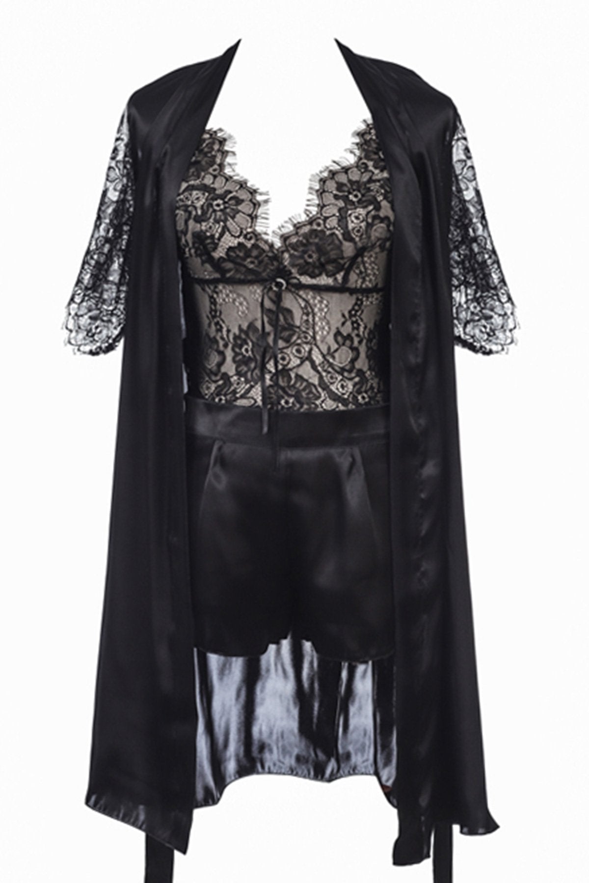 BLS - Haunani Silk And Chantilly Top Set — image 2 — Meeshop Pakistan