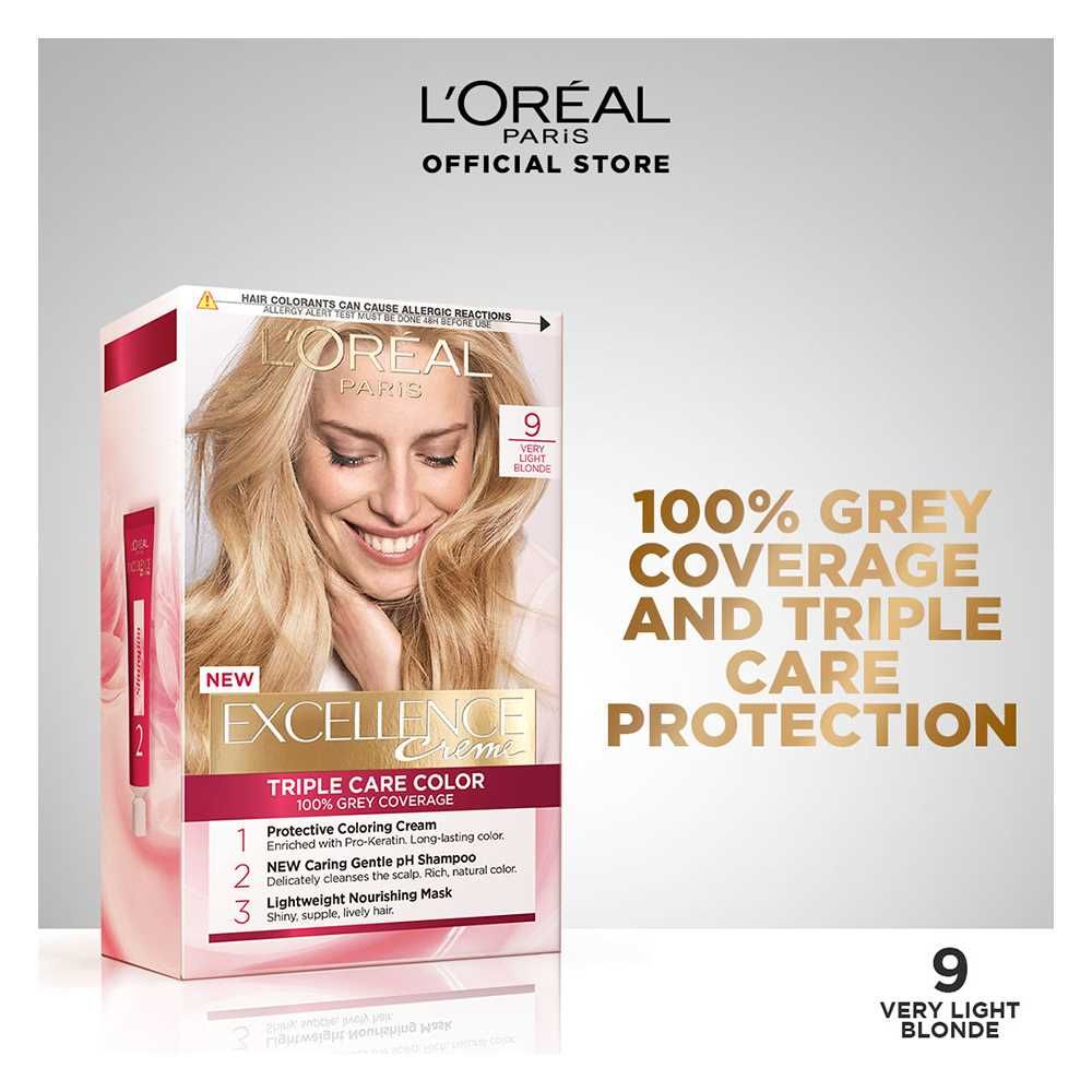 LOreal Paris - Excellence Crème Hair Color - 9 Very Light Blonde — image 1 — Meeshop Pakistan