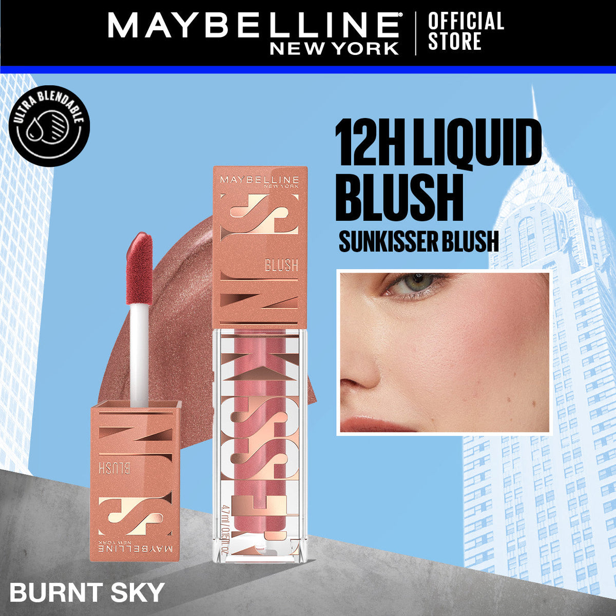 Maybelline - New York Sunkisser Liquid Glow Blush — image 1 — Meeshop Pakistan