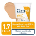 CeraVe - Hydrating Mineral Sunscreen SPF 30 with Sheer Tint - 30ml