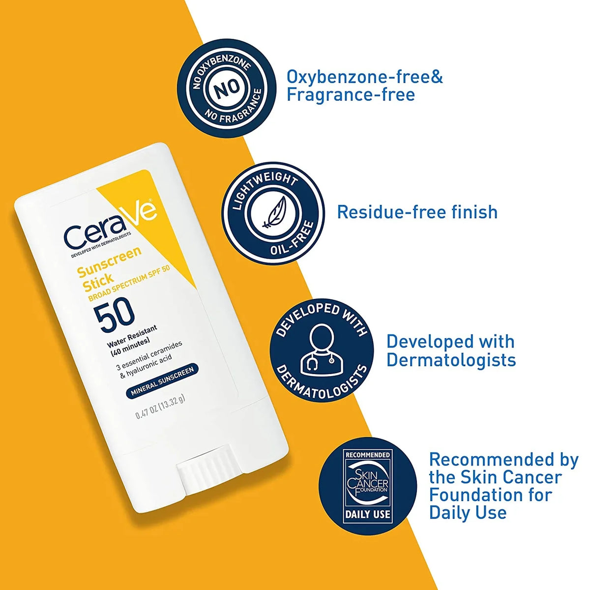 CeraVe - Sun Stick SPF 50 - 13.3g — image 1 — Meeshop Pakistan