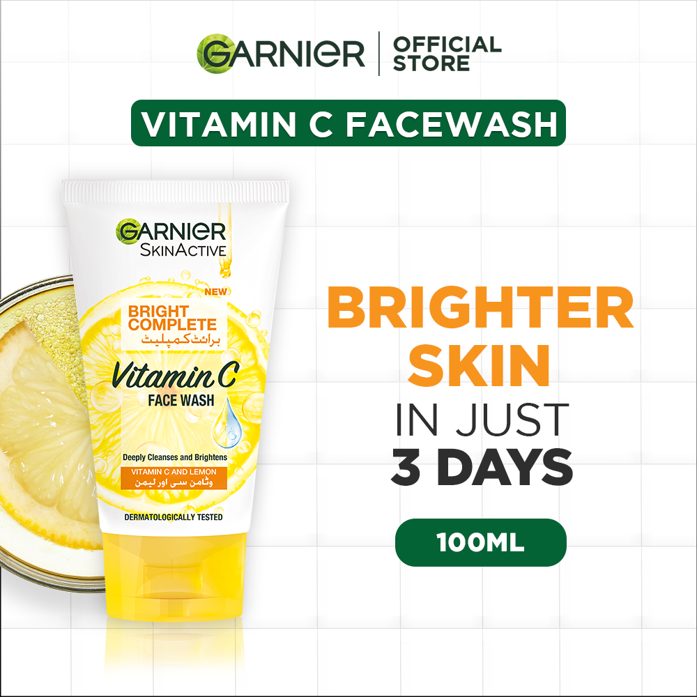 Garnier - Skin Active Bright Complete Face Wash - 100 ml — image 1 — Meeshop Pakistan