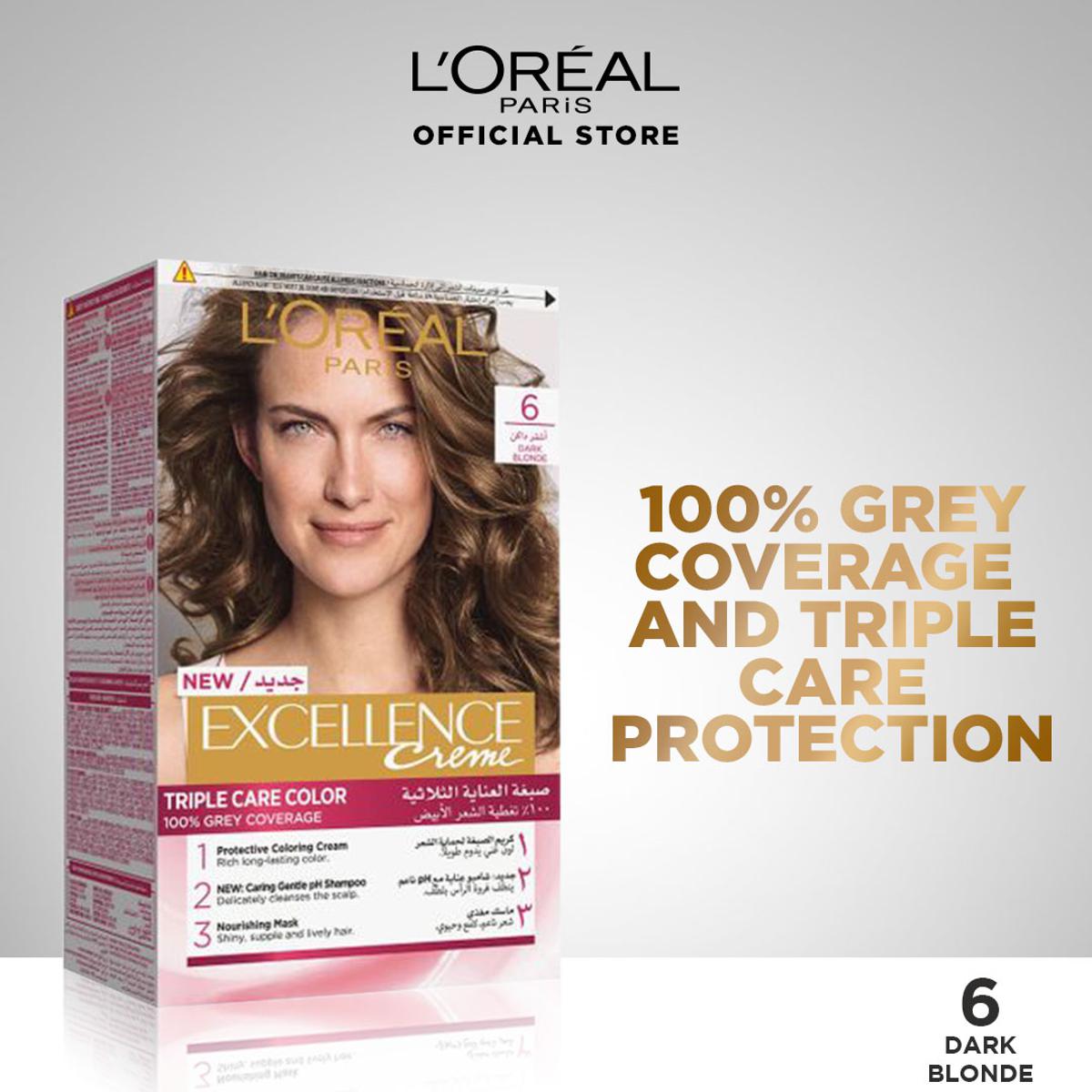 LOreal Paris - Excellence Crème Hair Color - 6 Dark Blonde — image 1 — Meeshop Pakistan