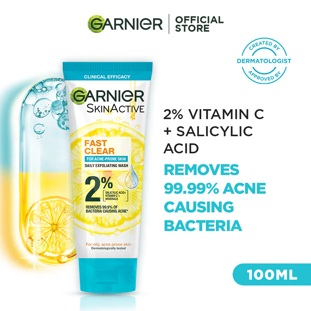 Garnier - Bright Anti Acne Face Wash - 100ml — image 1 — Meeshop Pakistan