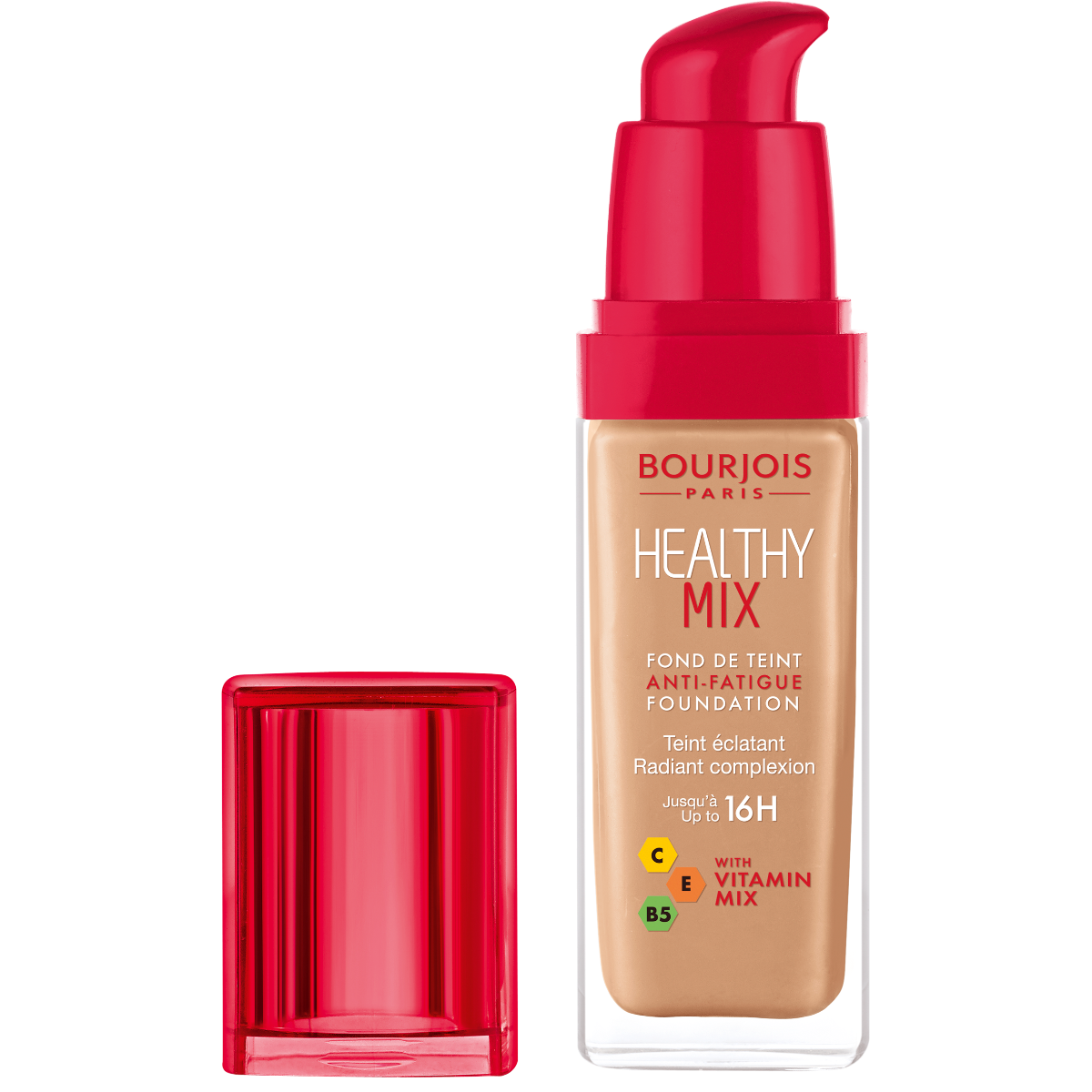 Bourjois - Healthy Mix Anti-Fatigue Foundation - Beige Fonce — image 1 — Meeshop Pakistan